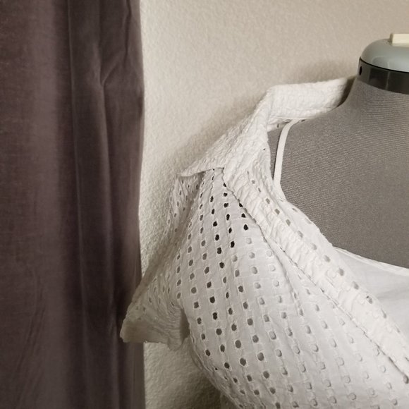 White Sailor Style Lined (tank dress) Dress - Picture 11 of 12